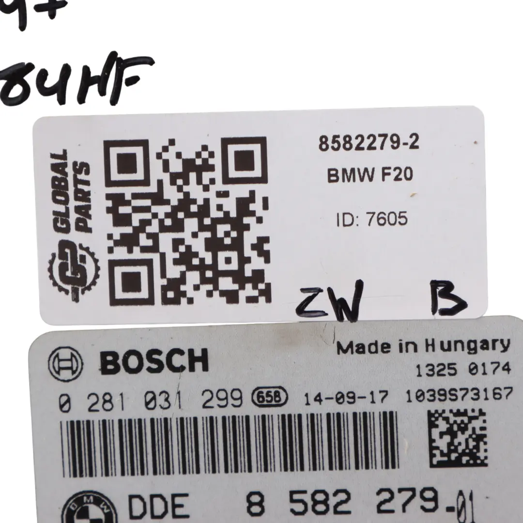 BMW F20 F30 F32 120d 320d 420d N47N 184HP Engine ECU Kit DDE 8582279 Manual