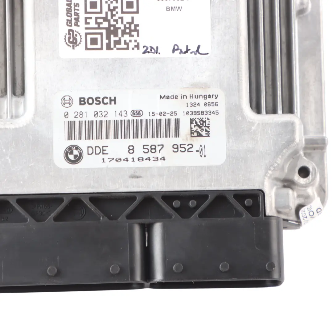 Mini Cooper D F55 F56 B37 116HP Diesel ECU Engine Unit DDE 8587952 Manual