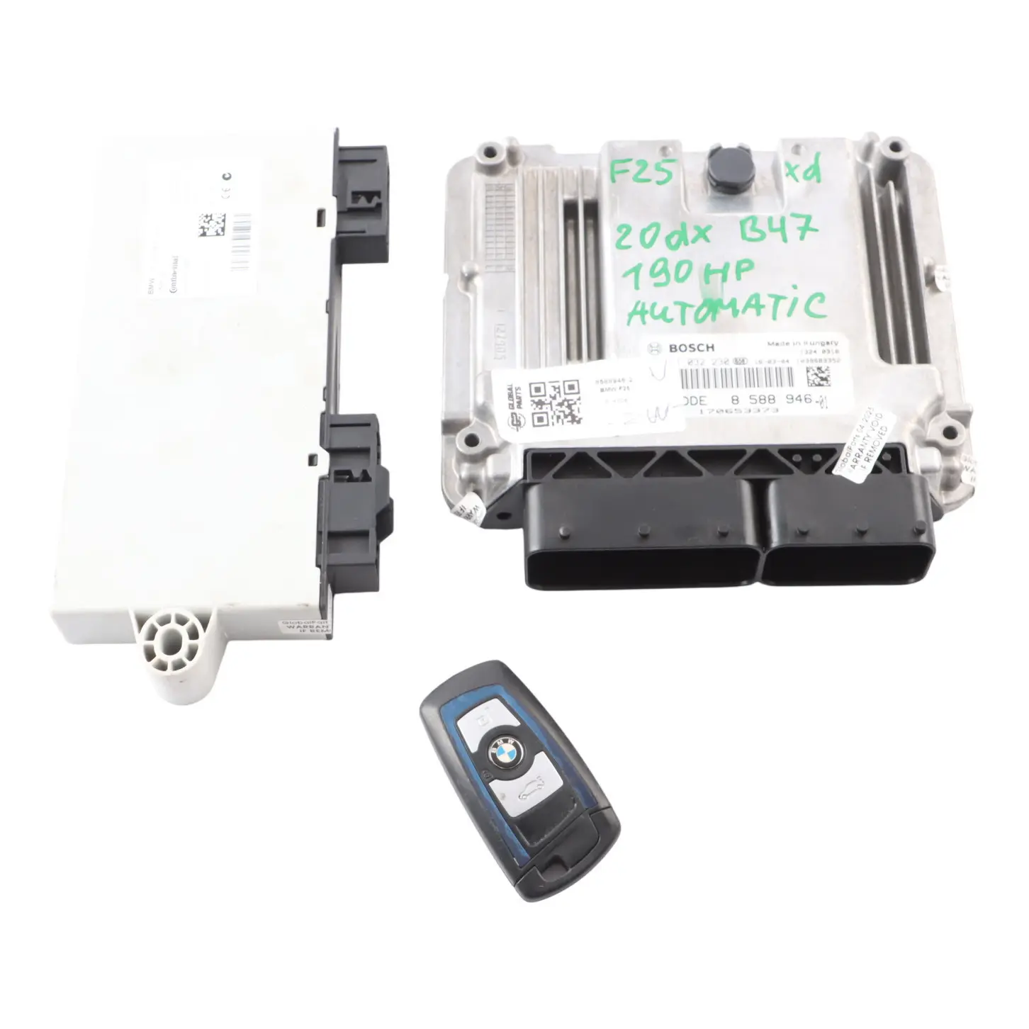 BMW X3 F25 20dX 190HP B47 Unidad Control Motor Kit ECU DDE 8588946 Clave CAS4