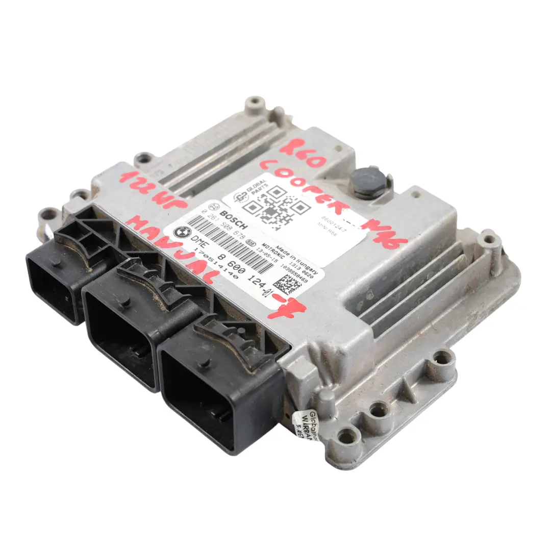 Mini Cooper R56 LCI R60 N16 122HP Engine Control Unit ECU DME 8600124 Manual