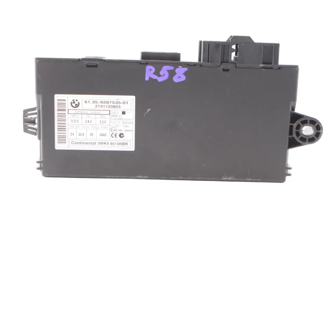 Mini Cooper S R58 R60 N18 184 HP Engine ECU Kit DME CAS3 + Key 8621260 Manual