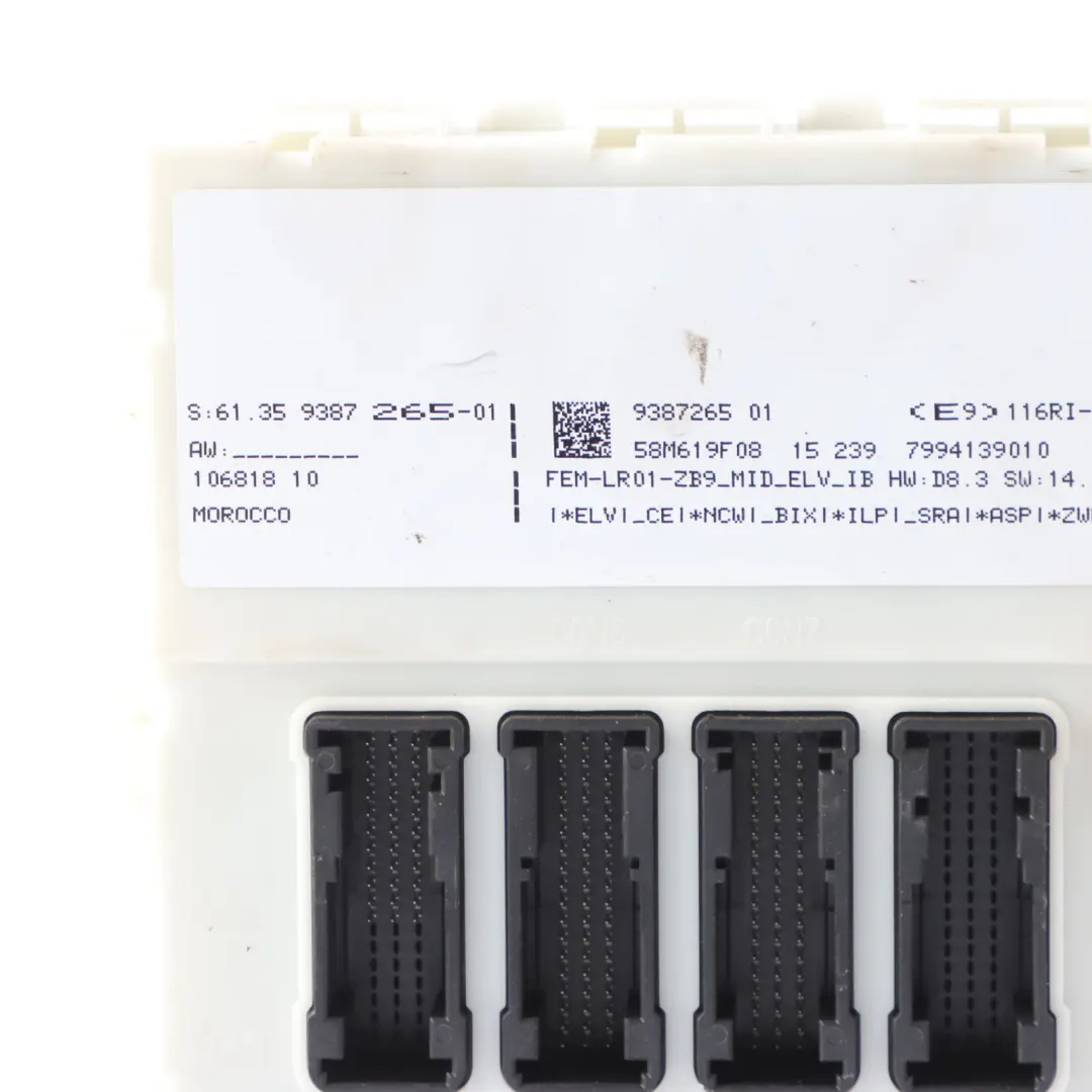 BMW F30 320i B48 184HP Engine Control Unit ECU Kit DME 8663562 FEM + 2 Keys
