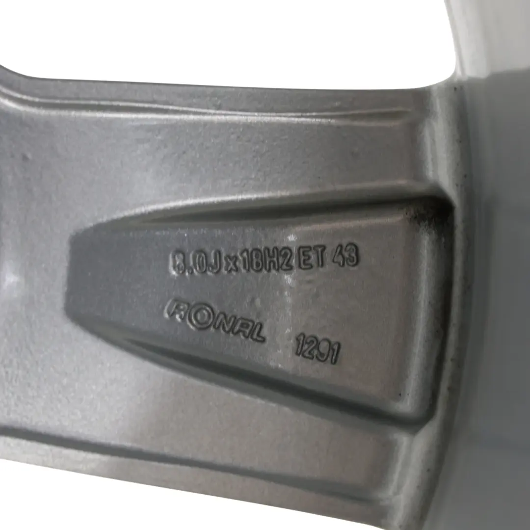 Jante En Alliage Argenté Audi A4 B7 18" ET:43 8J 8E0601025AK