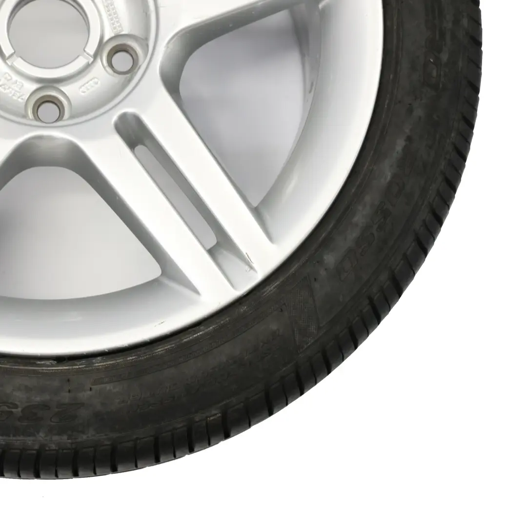 Audi A4 B7 Leicht Felge 17" ET:45 7,5J Silber Reifen Pirreli 245/45 8E0601025AS