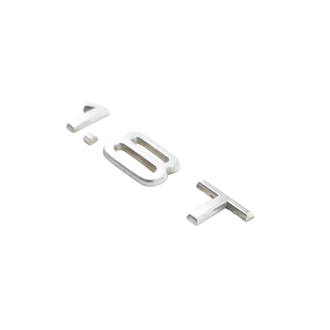 Audi A4 B7 Rear Trunk Hatch Boot Badge Emblem 1.8T Lettering Chrome 8H0853743B