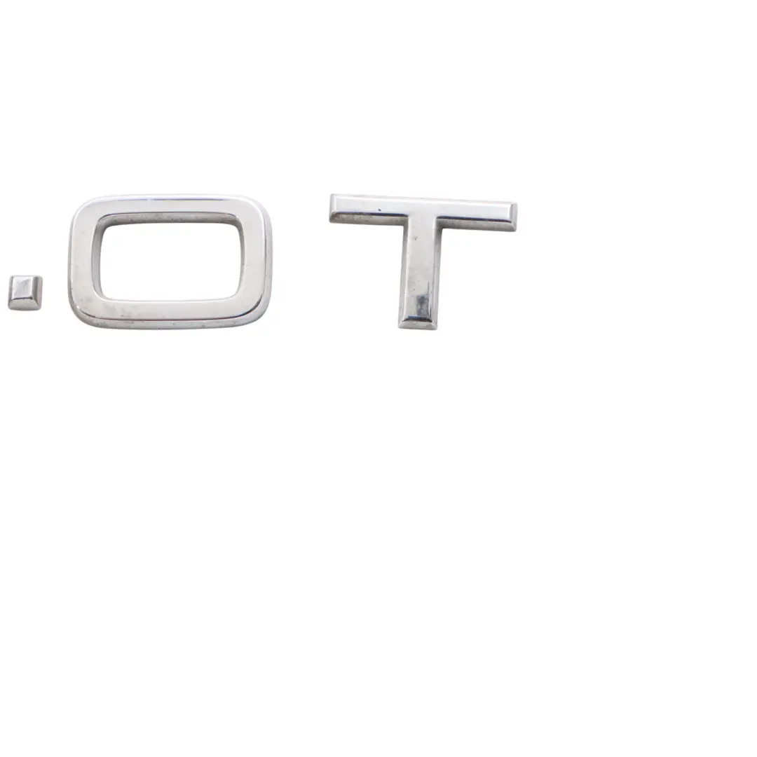 Audi A4 B8 Rear Trunk Hatch Boot Badge Emblem 2.0T Lettering 8H0853743H Chrome
