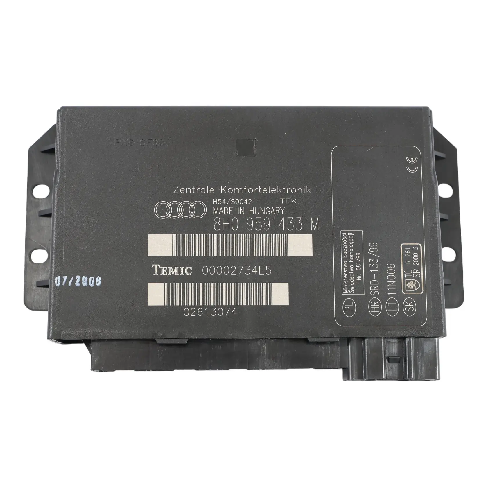 Audi A4 B7 Módulo De Control De Confort De La Carrocería BCM ECU 8H0959433M