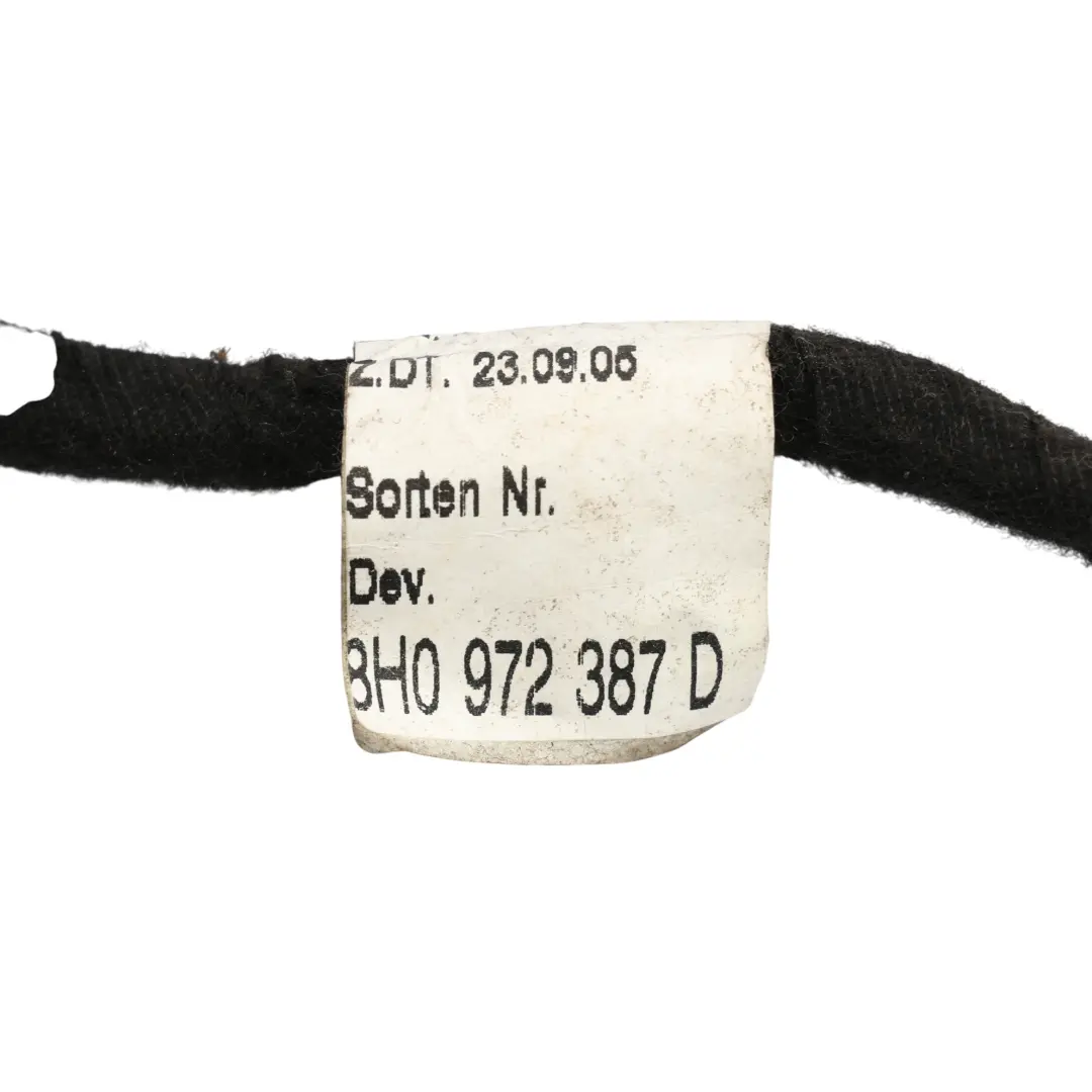 Audi A4 B7 Cabriolet Roof Motor Wiring Harness Wiring Loom 8H0972387