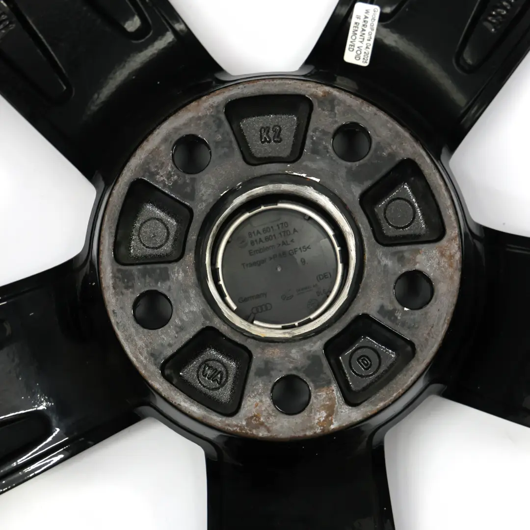 Audi TT Mk2 8J Black Alloy Wheel Rim 17" ET:47 8J Star Spoke 8J0601025C