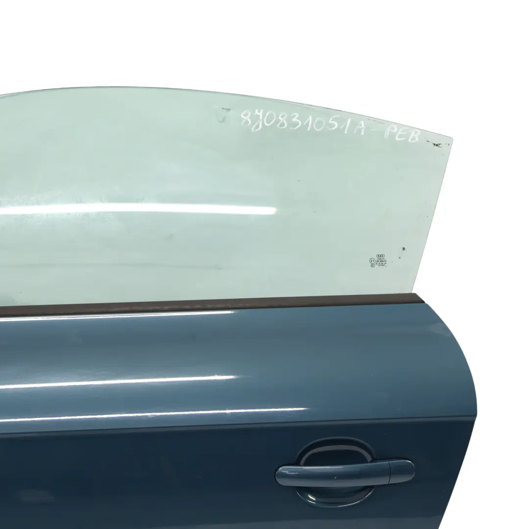Audi TT 8J Door Cover Front Left N/S Petrol Blue Pearl Effect - X5Z