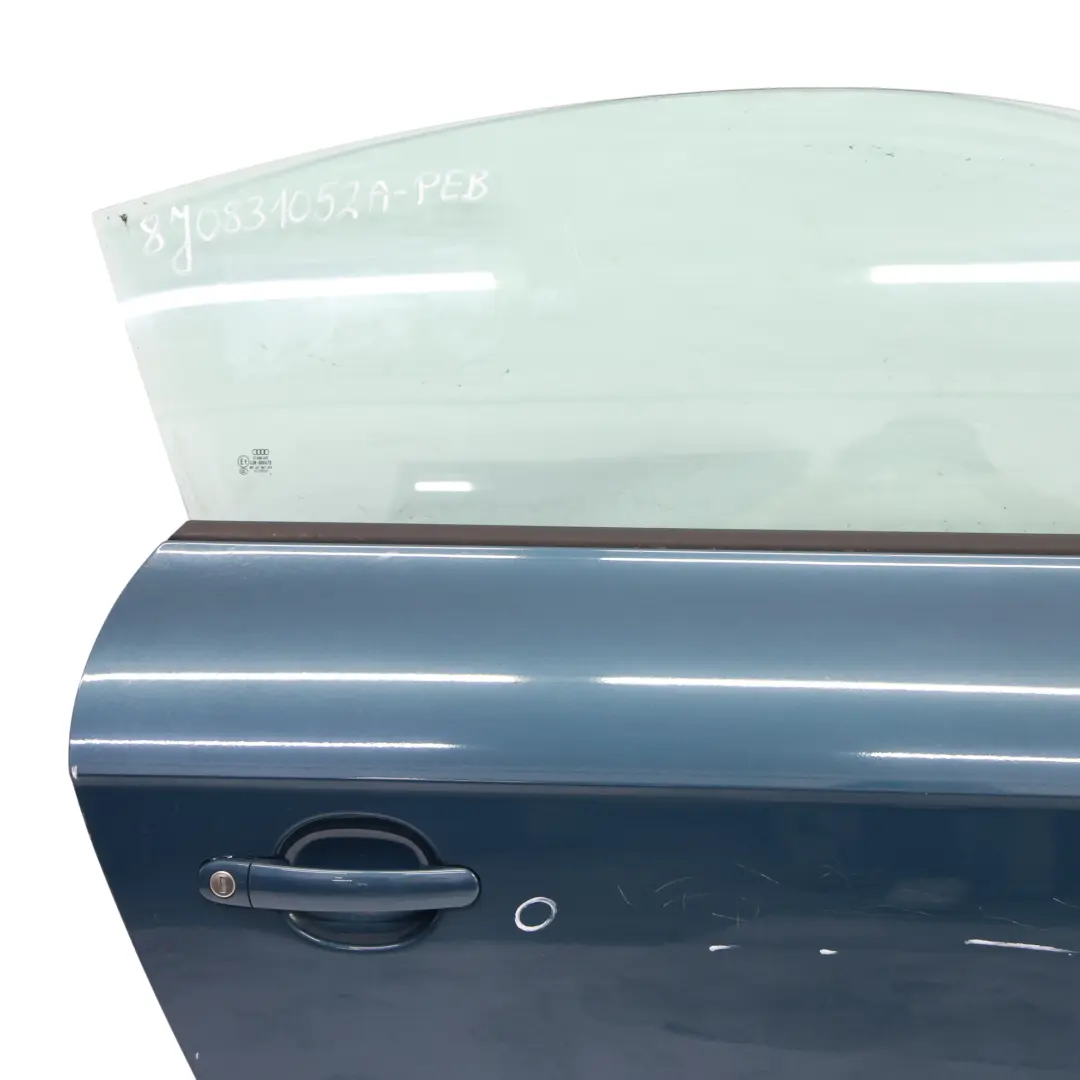 Audi TT 8J Door Cover Front Right O/S Petrol Blue Pearl Effect - X5Z