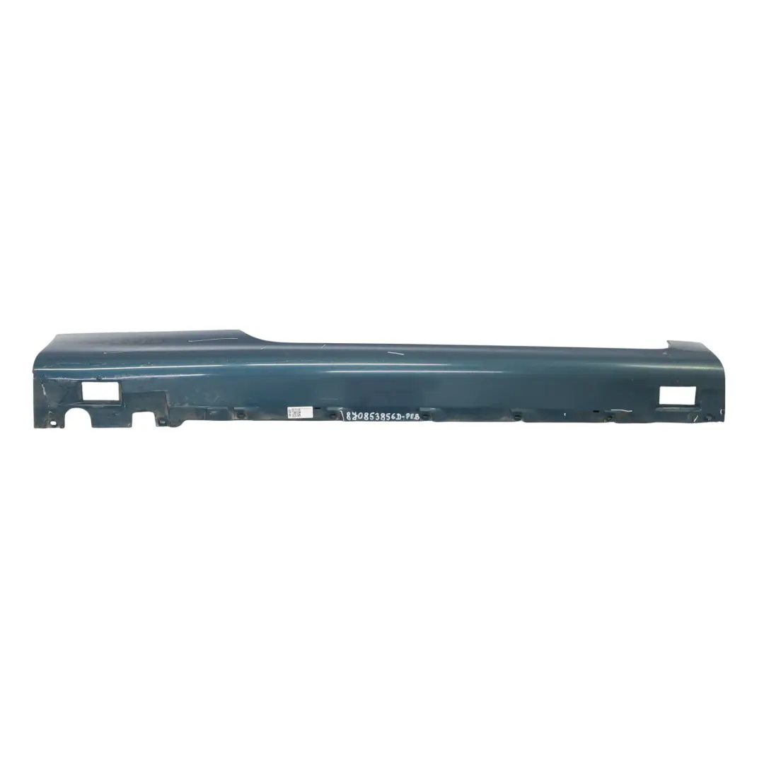 Audi TT 8J Side Skirt Door Sill Cover Right O/S Petrol Blue Pearl Effect - X5Z