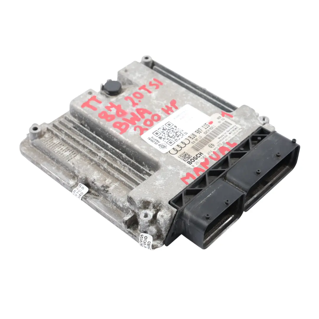 Audi TT 8J 2.0 TFSI BWA 200HP Engine Module Control Unit ECU Set 8J0907115