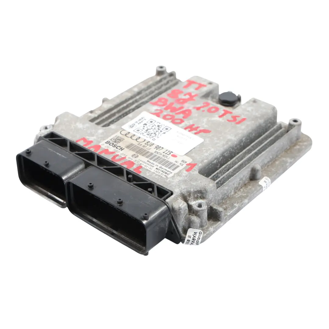 Audi TT 8J 2.0 TFSI BWA 200HP Engine Module Control Unit ECU Set 8J0907115