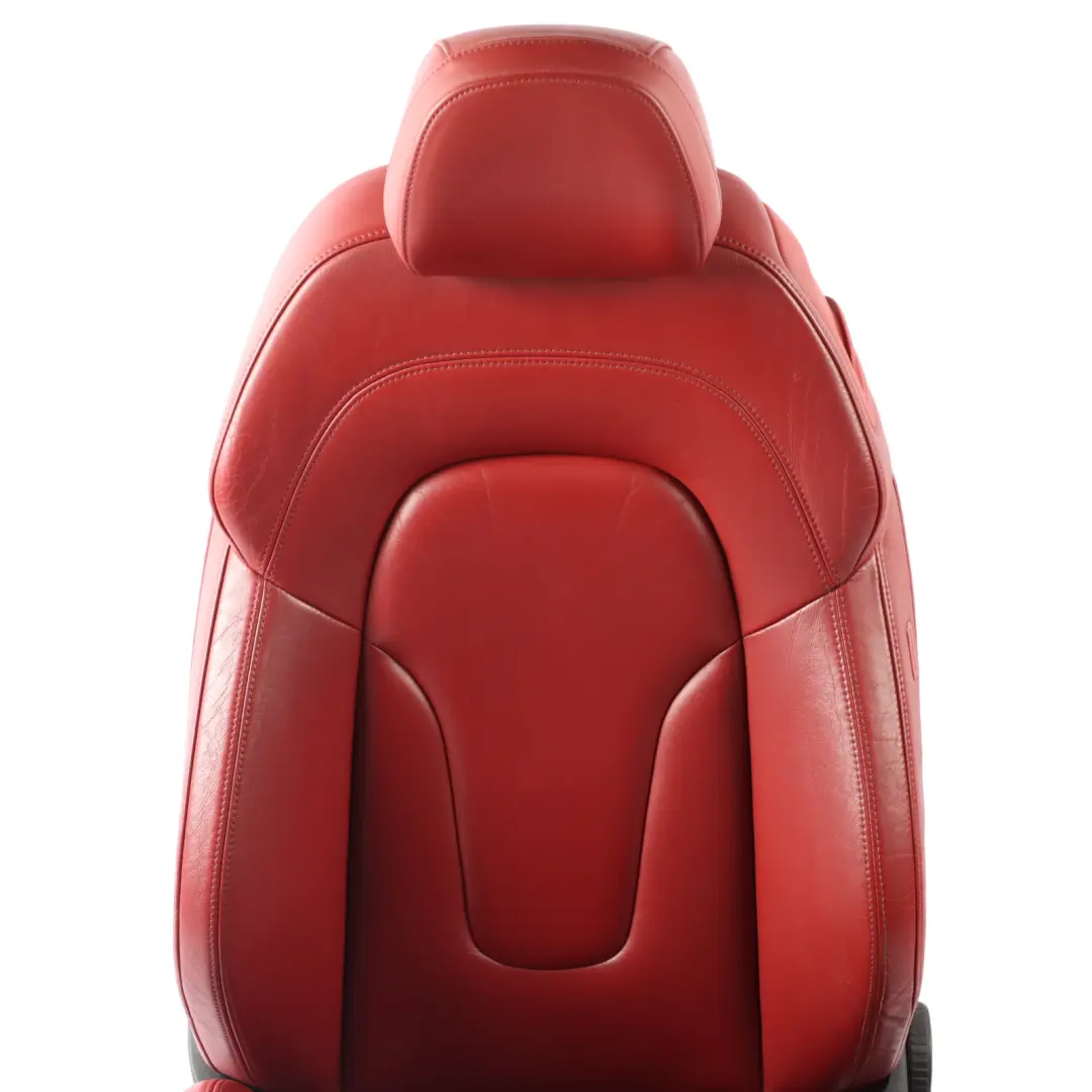 Audi TT 8J Coupe Sport Seat Front Left N/S Heated Feinnappa Leather Magma Red