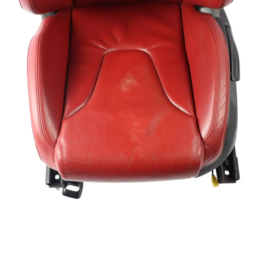 Audi TT 8J Coupe Sport Seat Front Left N/S Heated Feinnappa Leather Magma Red
