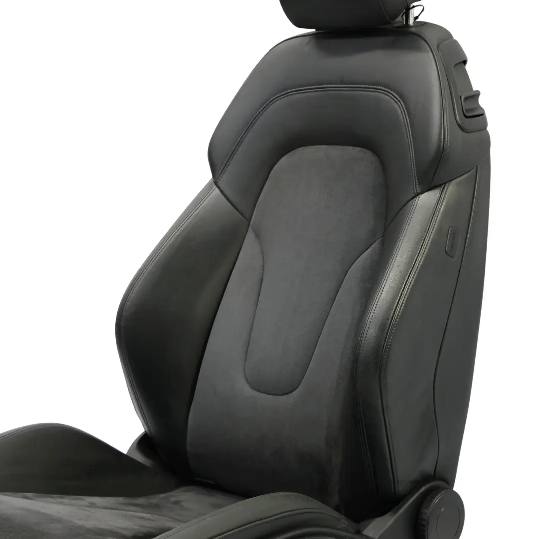 Audi TT 8J Coupe Sport Seat Front Left N/S Heated Nappa Leather Alcantara Black