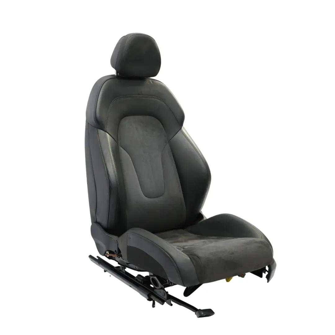 Audi TT 8J Coupe Sport Seat Front Left N/S Heated Nappa Leather Alcantara Black