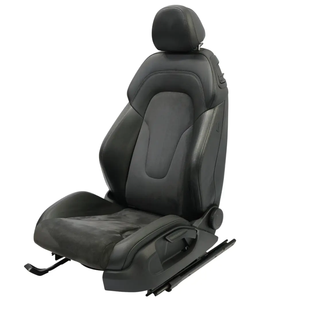 Audi TT 8J Coupe Sport Seat Front Left N/S Heated Nappa Leather Alcantara Black
