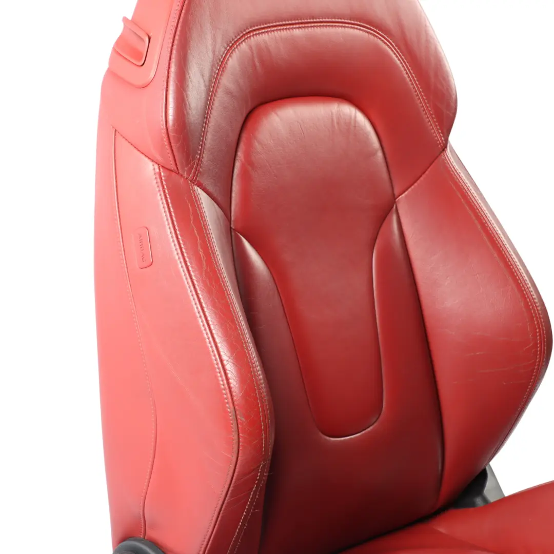 Audi TT 8J Coupe Sport Seat Front Right O/S Heated Feinnappa Leather Magma Red