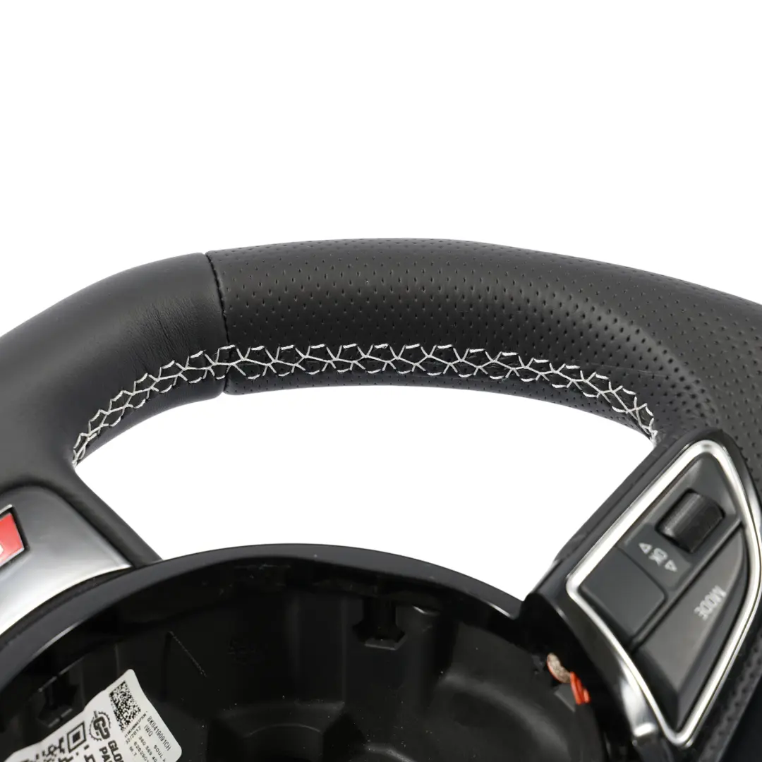 Audi S4 B8 NUOVO Volante In Pelle Nera Paddle A Fondo Piatto 8K0419091CH
