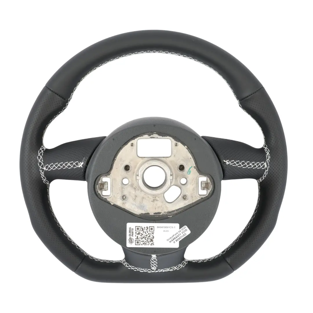 Steering Wheel Audi A4 B8 A5 8T S-Line NEW Black Leather Flat Bottom 8K0419091CN
