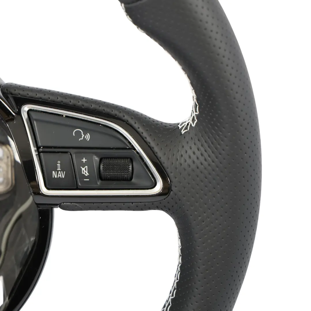 Steering Wheel Audi A4 B8 A5 8T S-Line NEW Black Leather Flat Bottom 8K0419091CN