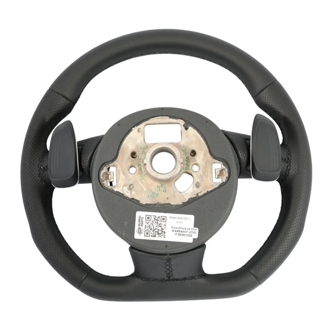 Audi A5 8T Steering Wheel S-Line NEW Black Leather Flat Bottom Paddle Shift