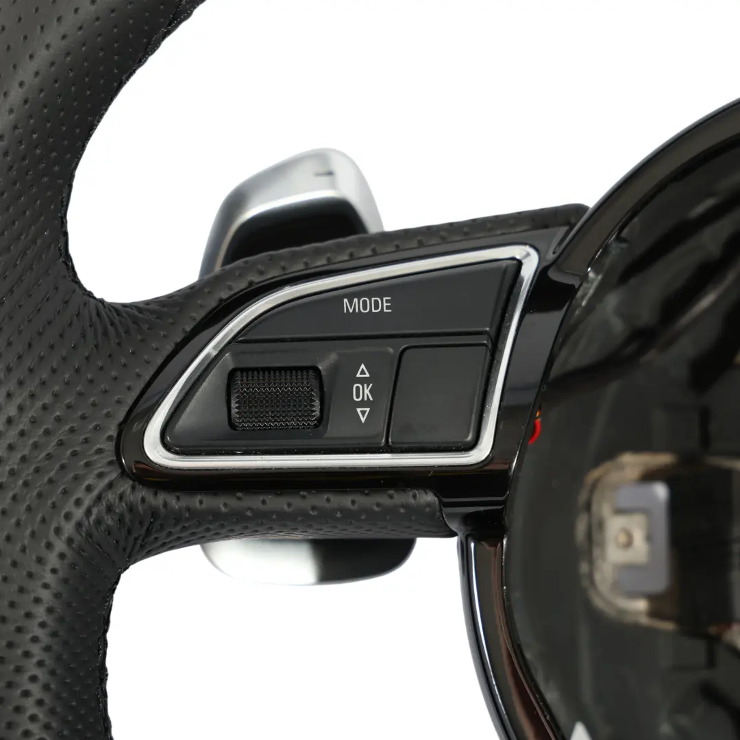 Audi A5 8T Steering Wheel S-Line NEW Black Leather Flat Bottom Paddle Shift