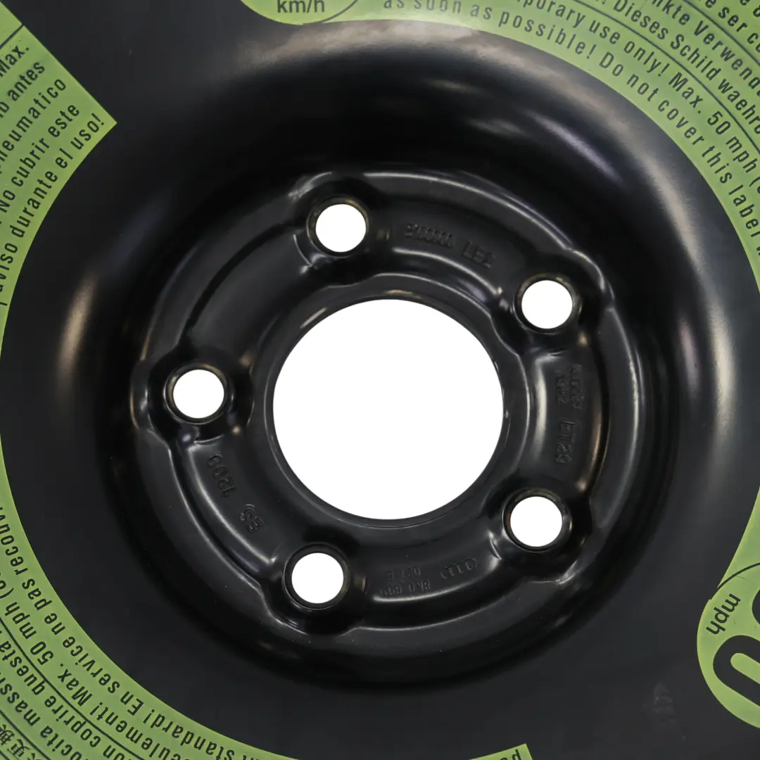 Ruota di scorta Audi A4 B8 compatta in acciaio R19 4J Hankook 125/70 8K0601027B