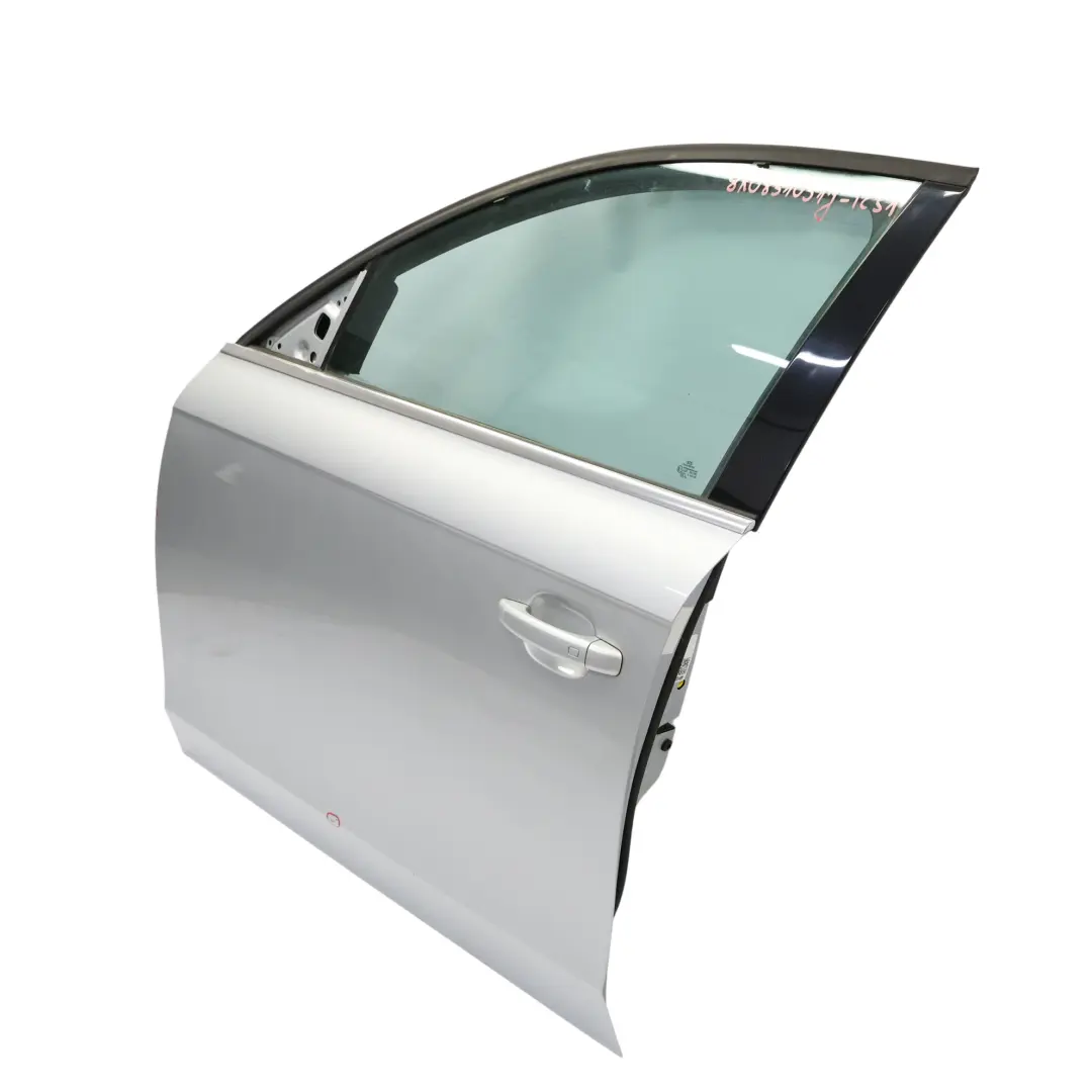 Audi A4 B8 Front Door Left N/S Ice Silver Metallic - X7W