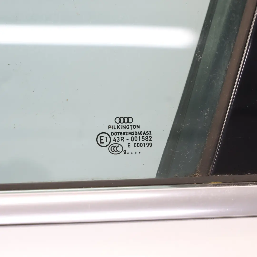 Audi A4 B8 Front Door Left N/S Ice Silver Metallic - X7W