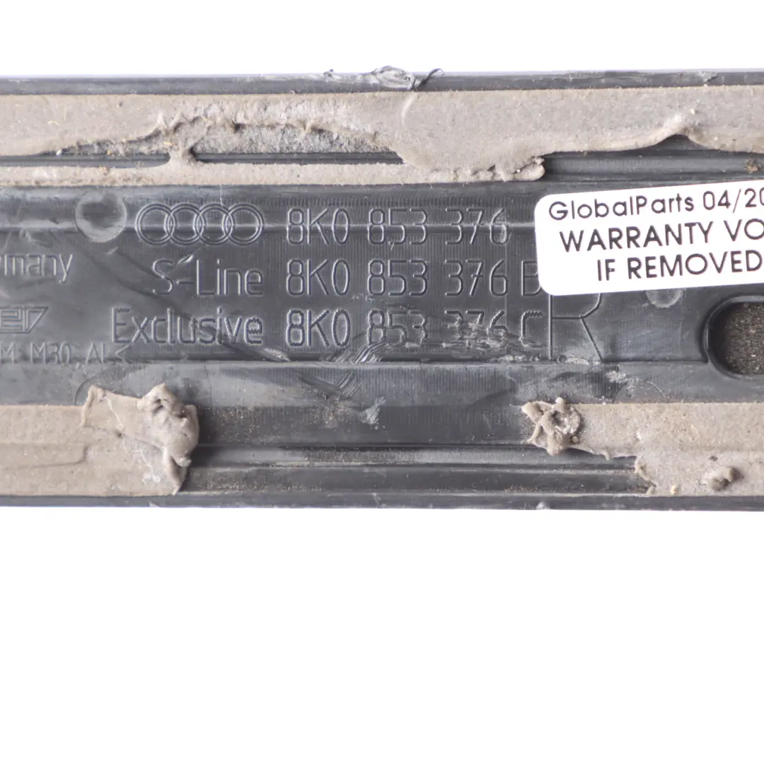 Audi A4 B8 Allroad Quattro Door Sill Rear Right O/S Step Plate Cover 8K0853376