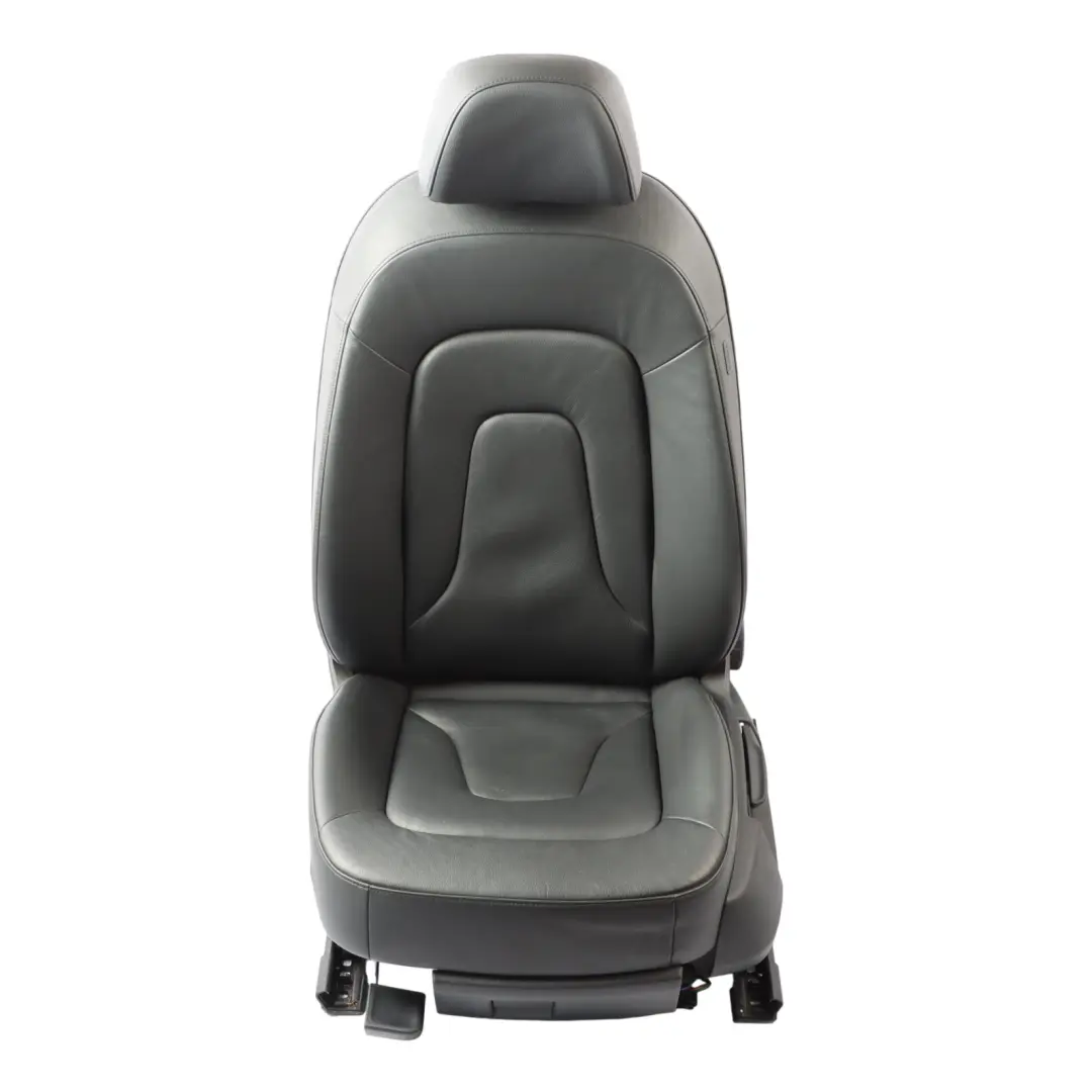 Audi A4 B8 Seat Front Left N/S Interior Heated Leather Milano Black