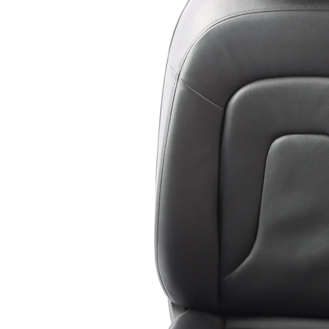 Audi A4 B8 Seat Front Left N/S Interior Heated Leather Milano Black