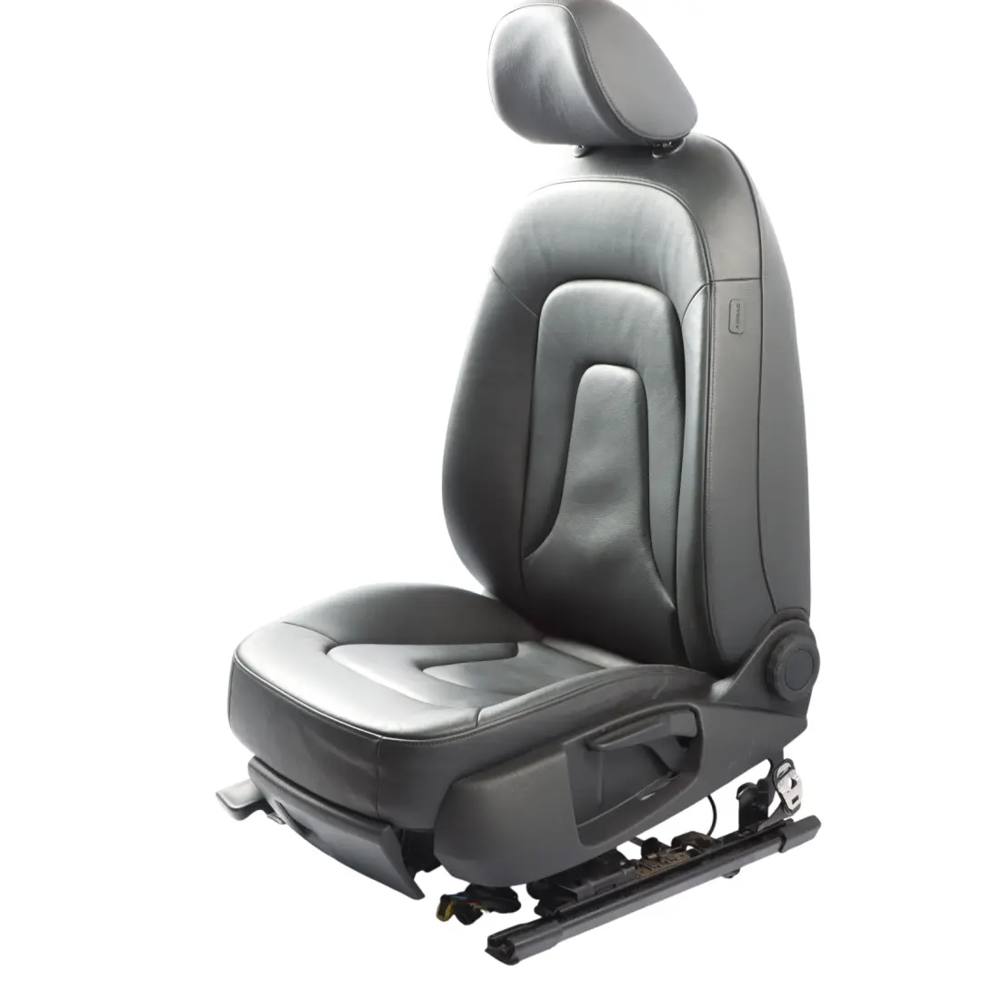 Audi A4 B8 Seat Front Left N/S Interior Heated Leather Milano Black