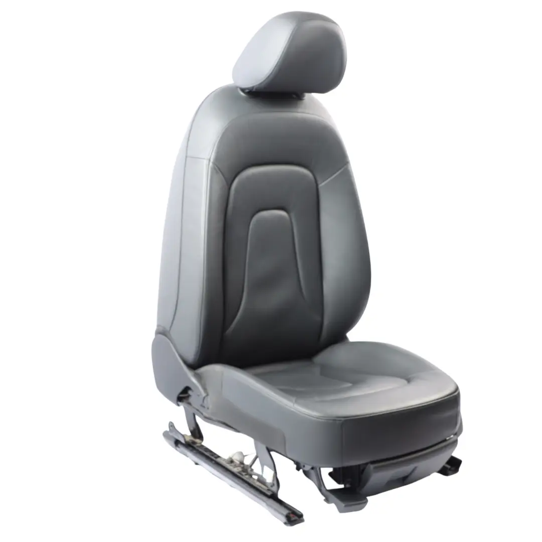 Audi A4 B8 Seat Front Left N/S Interior Heated Leather Milano Black
