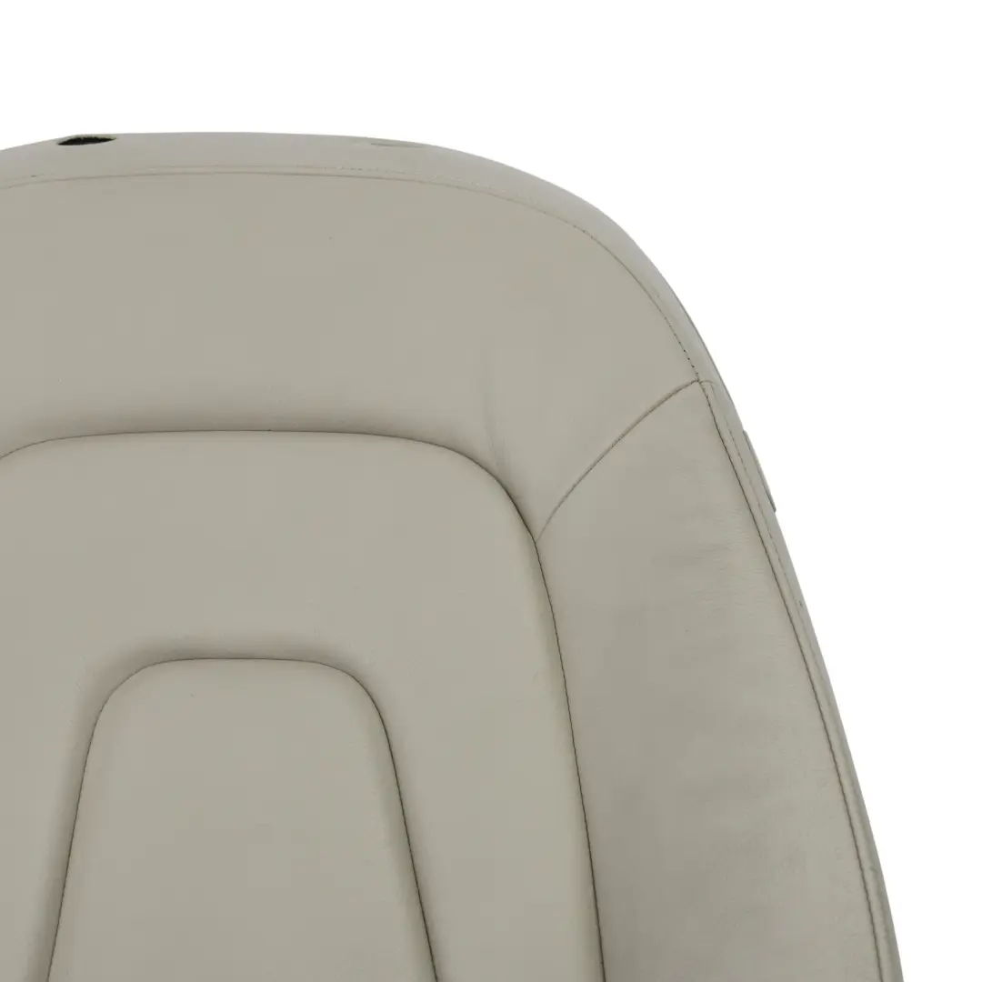 Audi A4 B8 Front Seat Back Rest Left N/S Heated Leather Gray 