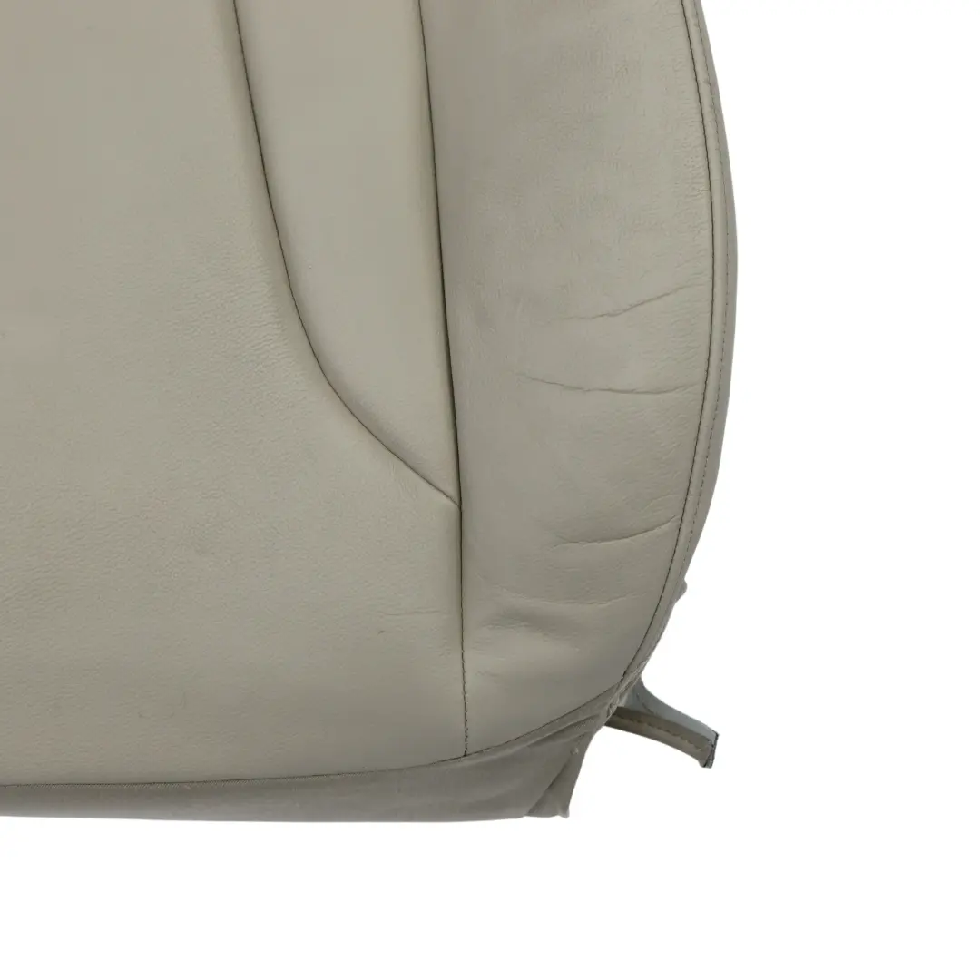 Audi A4 B8 Front Seat Back Rest Left N/S Heated Leather Gray 