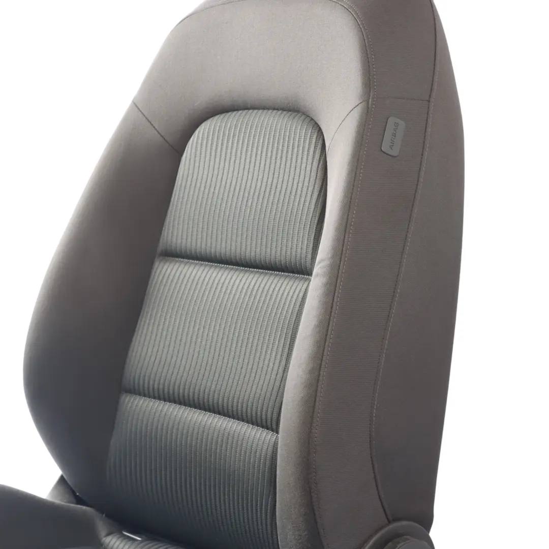 Audi A4 B8 Front Seat Interior Cloth Left N/S Fabric Soul Black 8K0881805CM