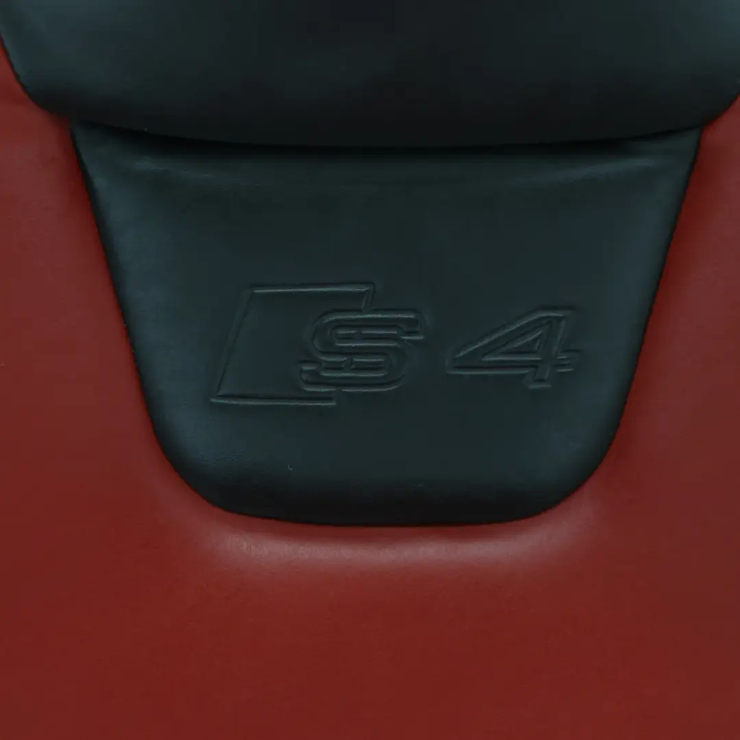 Audi S4 B8 8K Fotel Sport Przedni Lewy Grzany Skórzany Czerwono Czarny