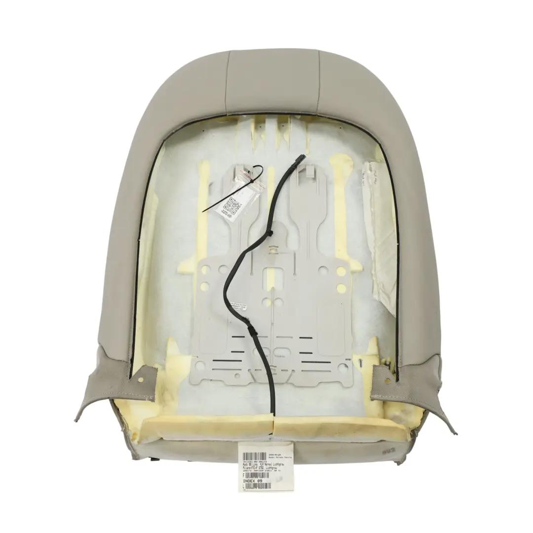Audi A4 B8 8K Seat Front Backrest Right O/S Interior Heated Leather Grey