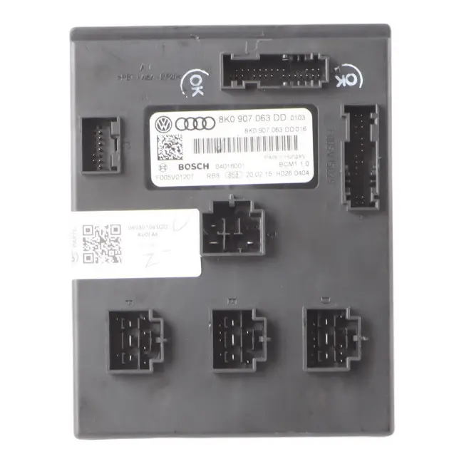 Audi A5 8T Onboard Comfort Supply BCM Control Module Unit ECU 8K0907063DH