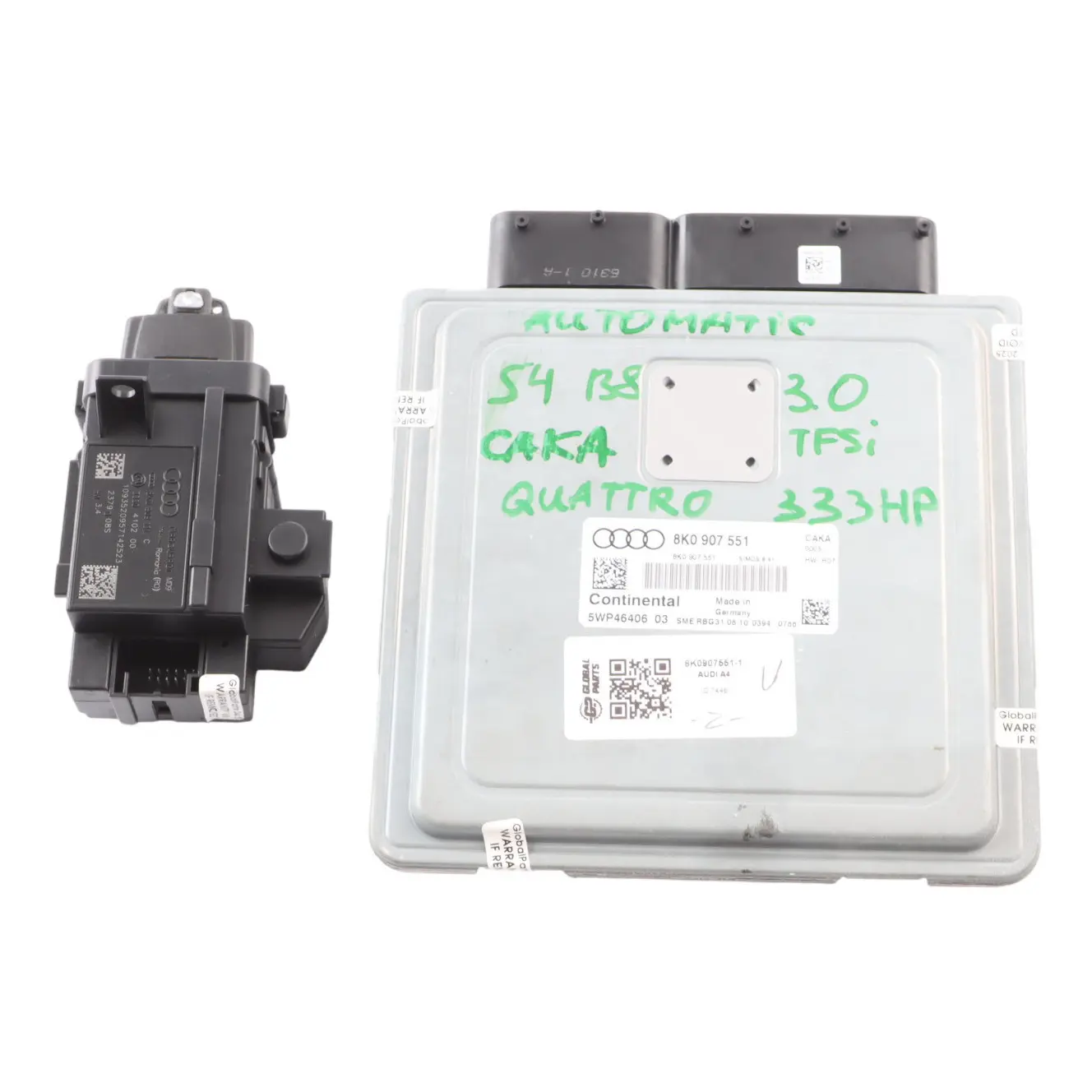 Audi S4 B8 3.0 TFSI 333HP CAKA Quattro Engine Control Unit ECU Kit 8K0907551