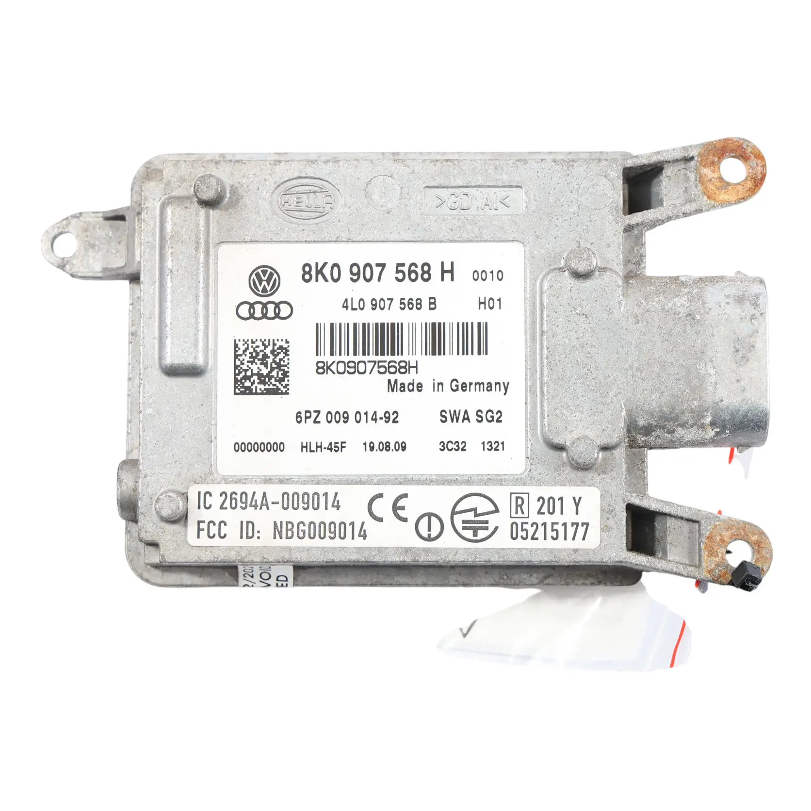 Audi A5 8T Unidad Control Asistencia Carril Módulo Trasera Izquierda 8K0907568H