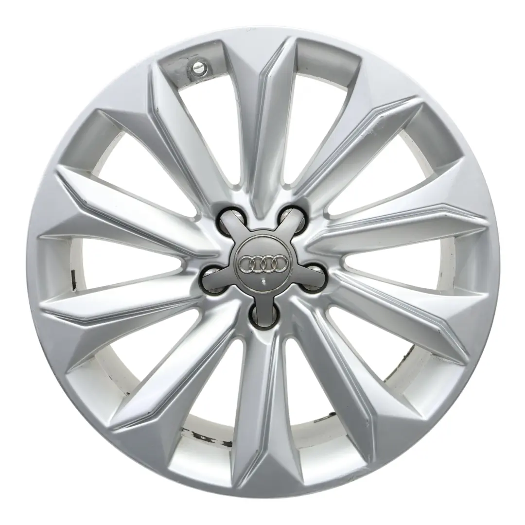 Audi A4 B8 8K Silver Wheel Alloy Rim 18" 8J ET:26 Multi Spoke 8K9601025A