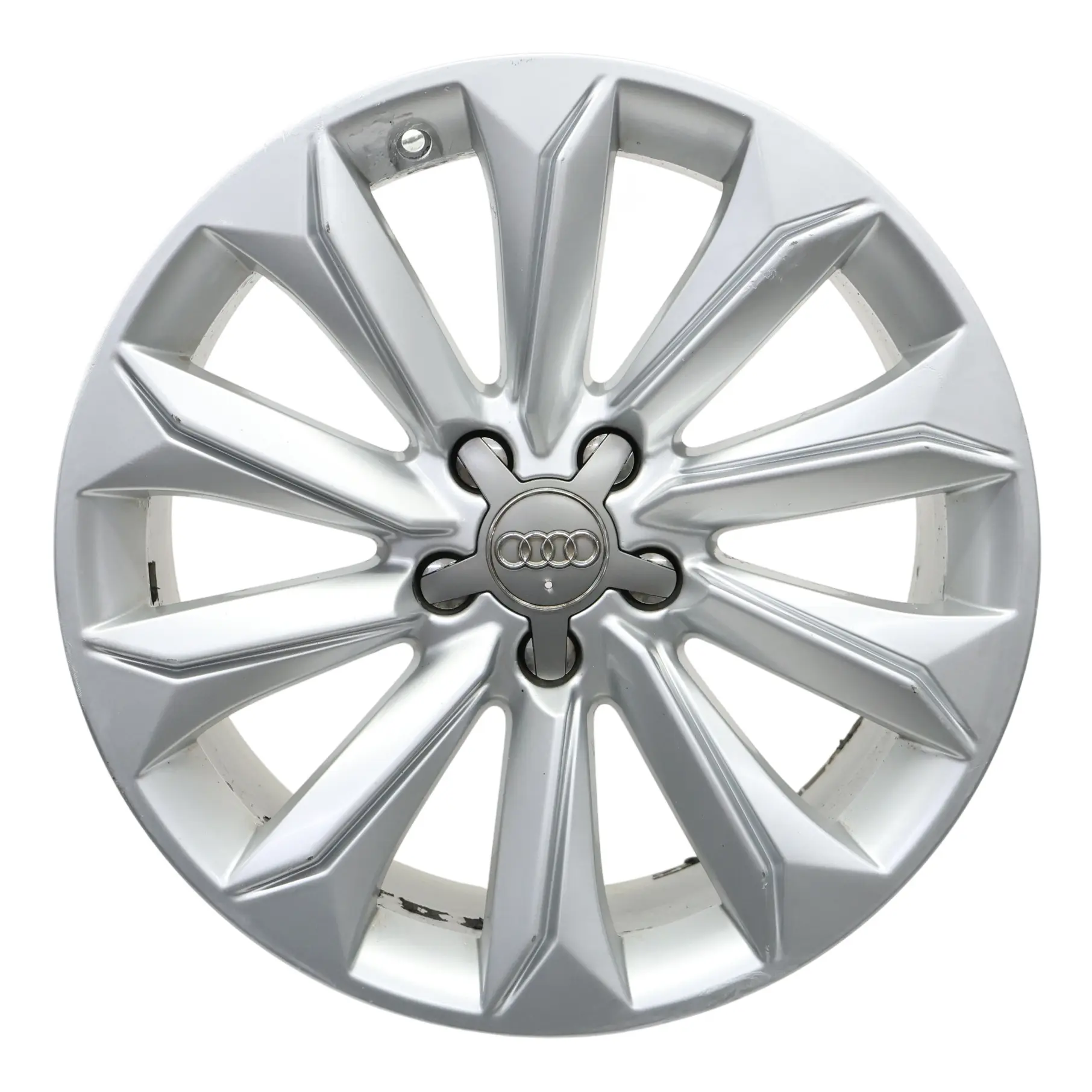 Audi A4 B8 8K Silver Wheel Alloy Rim 18" 8J ET:26 Multi Spoke 8K9601025A