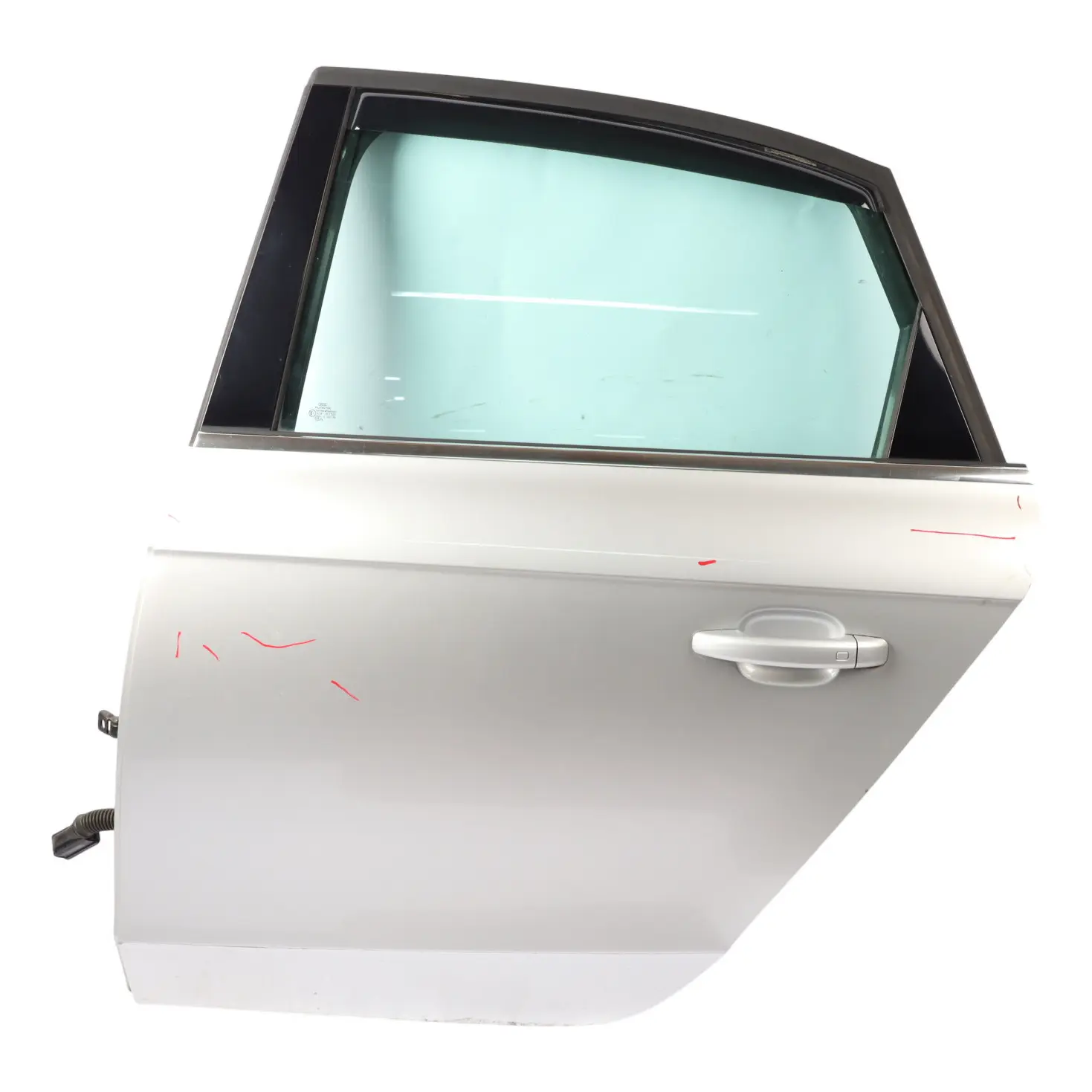 Audi A4 B8 Limousine Rear Door Left N/S Ice Metallic Silver - X7W
