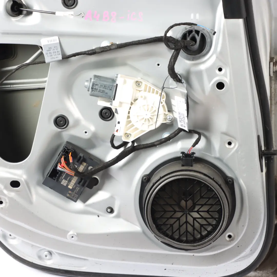 Audi A4 B8 Limousine Rear Door Left N/S Ice Metallic Silver - X7W 