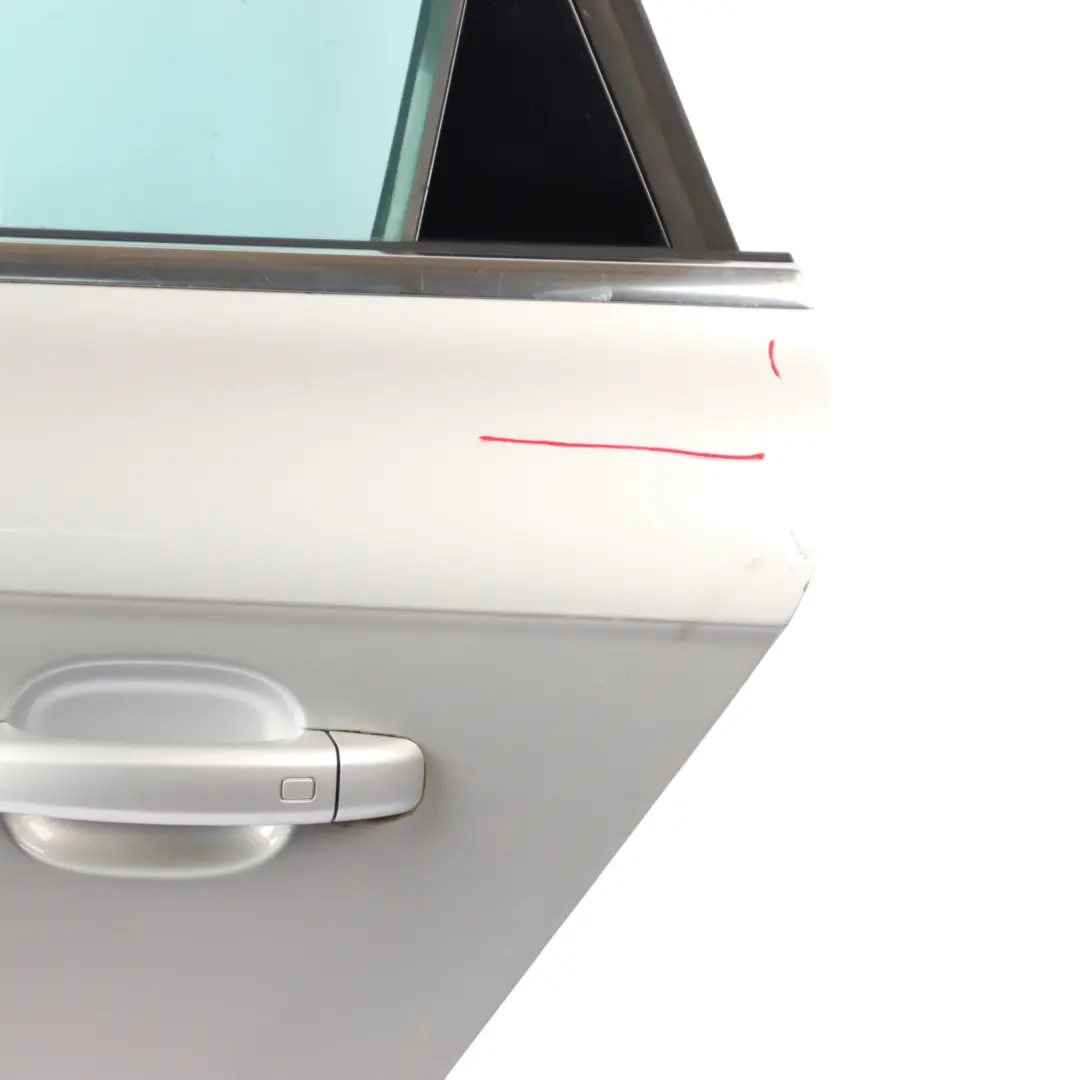 Audi A4 B8 Limousine Rear Door Left N/S Ice Metallic Silver - X7W 